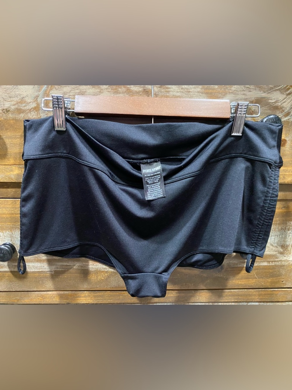 PINK Victoria's Secret Black Swim Bottoms